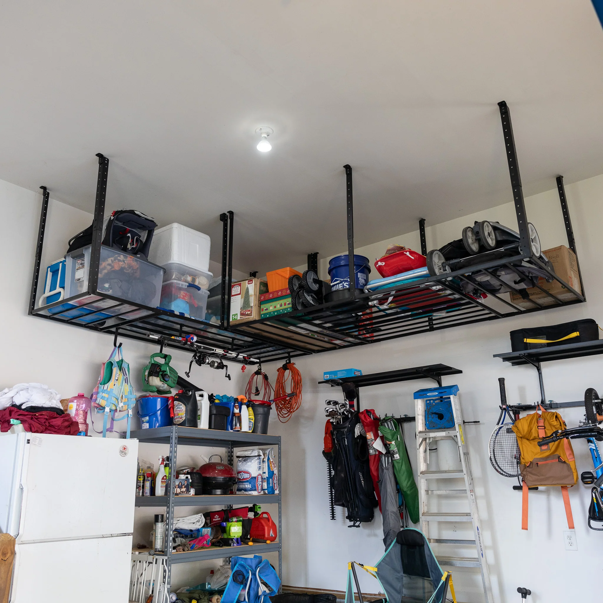 3' x 8' Faber Overhead Garage Storage with Hooks | Holds 700 lbs - Image 5