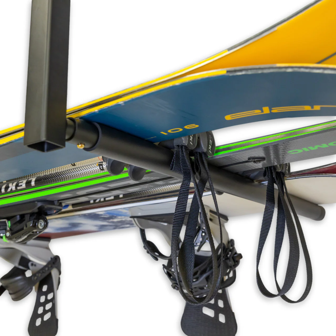 Hi-Port 2 | Ski & Snowboard Adjustable Ceiling Storage Rack | Single | Holds 75 lbs - Image 3