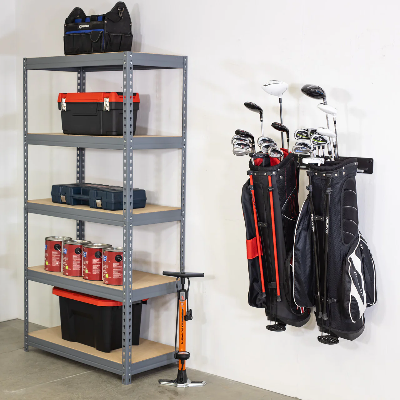 Torrey Pines Golf Bag Storage Rack | Holds 2 Golf Bags - Image 5
