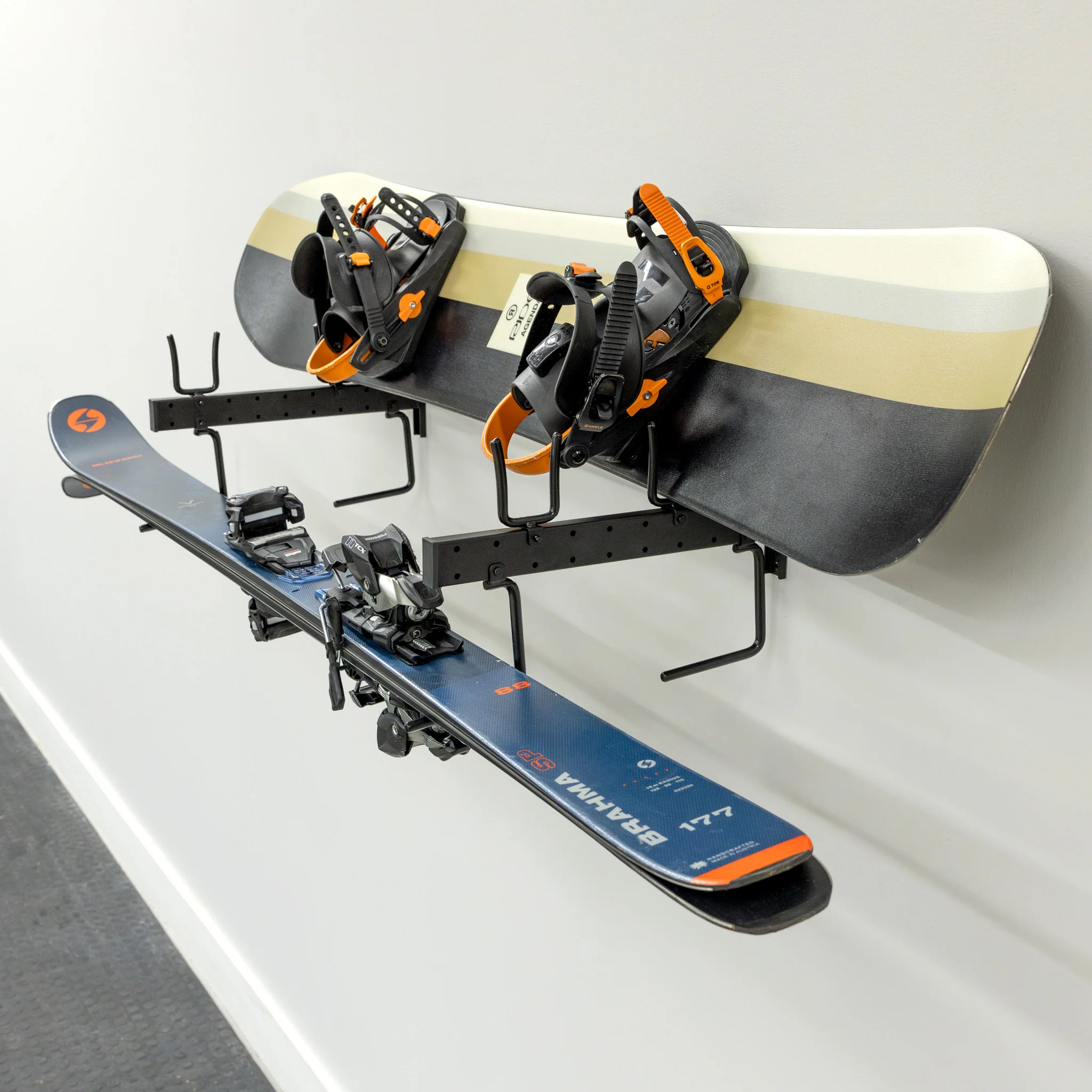 Cascade Snowboard & Ski Organizer | Horizontal Wall Mount - Image 3