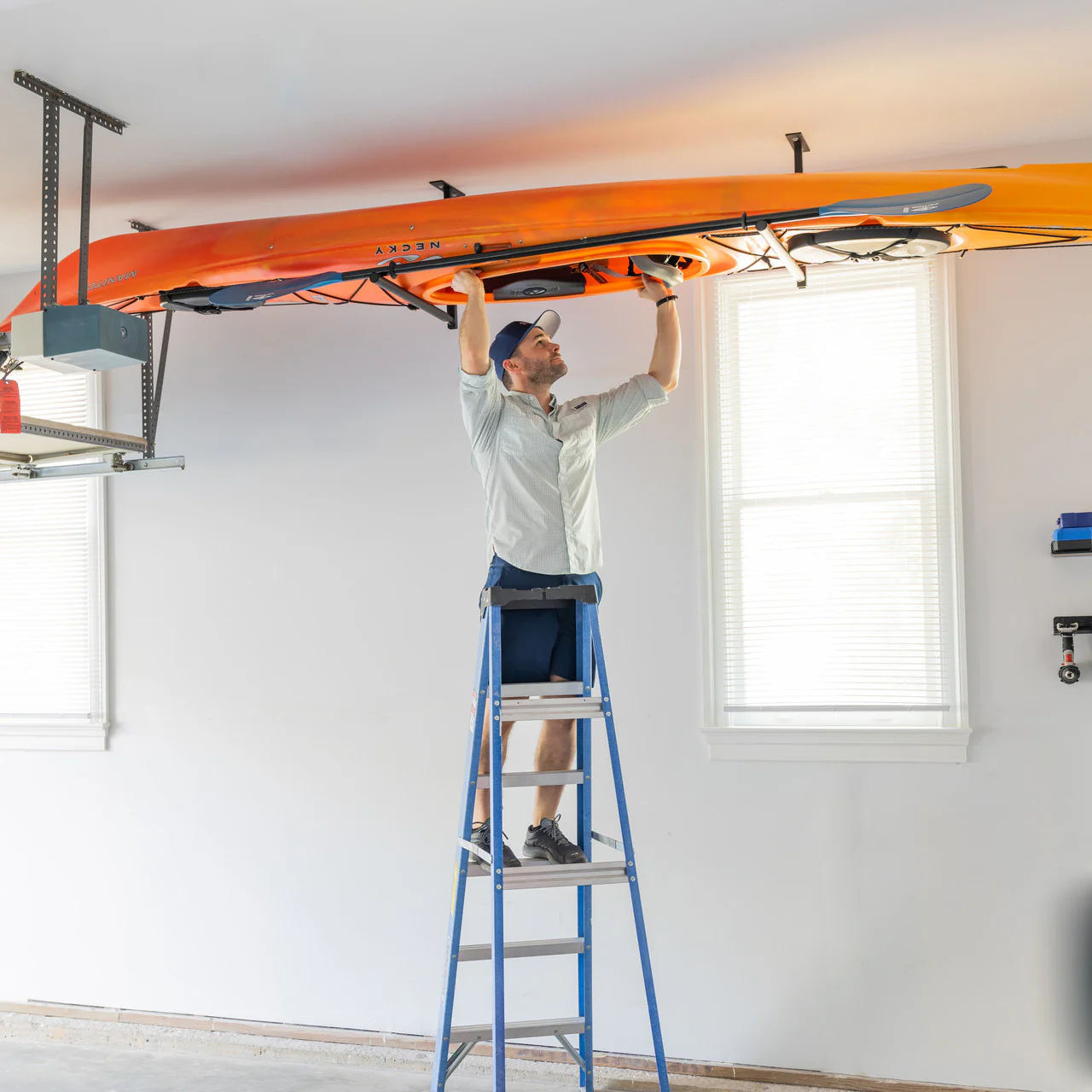 OPEN BOX | Hi-Port 2 | Kayak Adjustable Ceiling Storage Rack | Single | Holds 75 lbs - Image 3