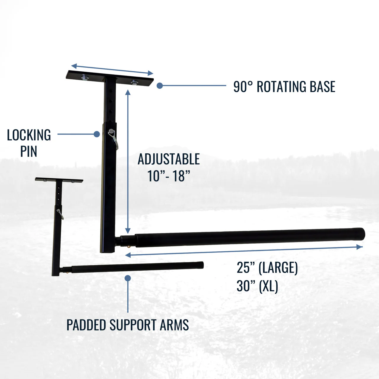 OPEN BOX | Hi-Port 2 | Kayak Adjustable Ceiling Storage Rack | Single | Holds 75 lbs - Image 4