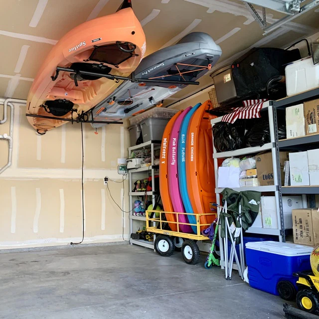 Hi-Port 2 | Adjustable Ceiling Storage Rack | Double | Holds 150 lbs - Image 2
