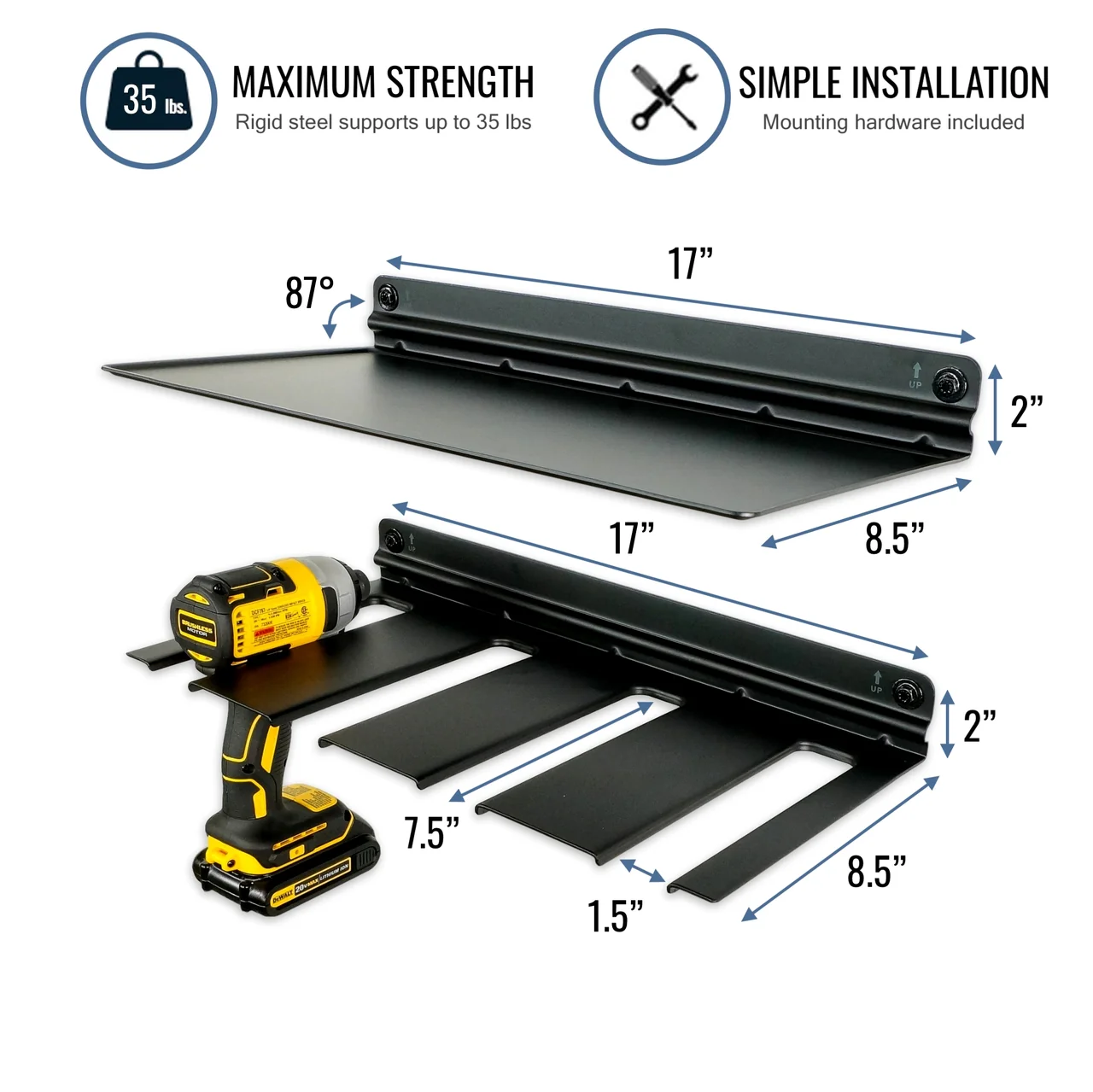 E-Drill Tool Organizer with Shelf - Image 3