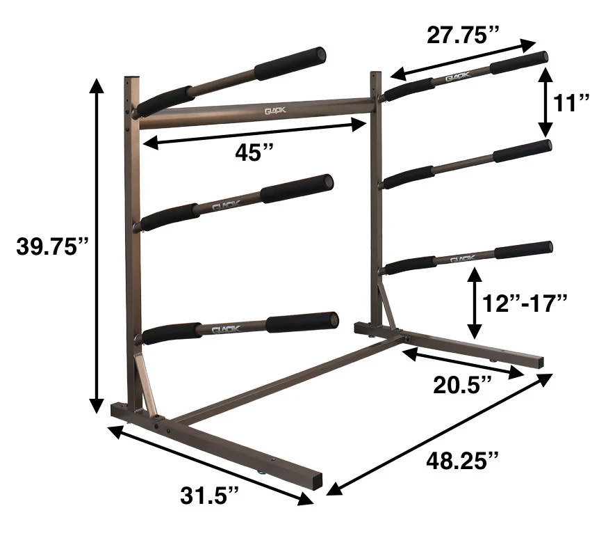 Freestanding SUP Rack | 3 Paddleboard Storage Stand - Image 3