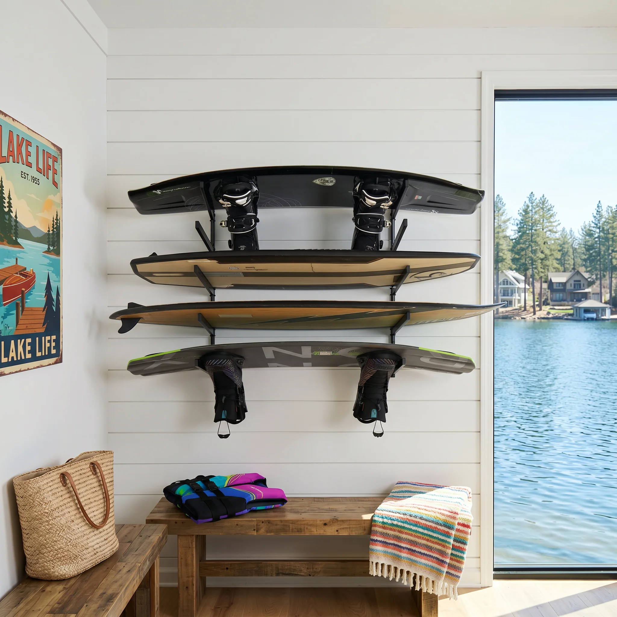 G-Vert Multi-Sport Board Rack | Indoor Adjustable Rack | 5 Levels - Image 3