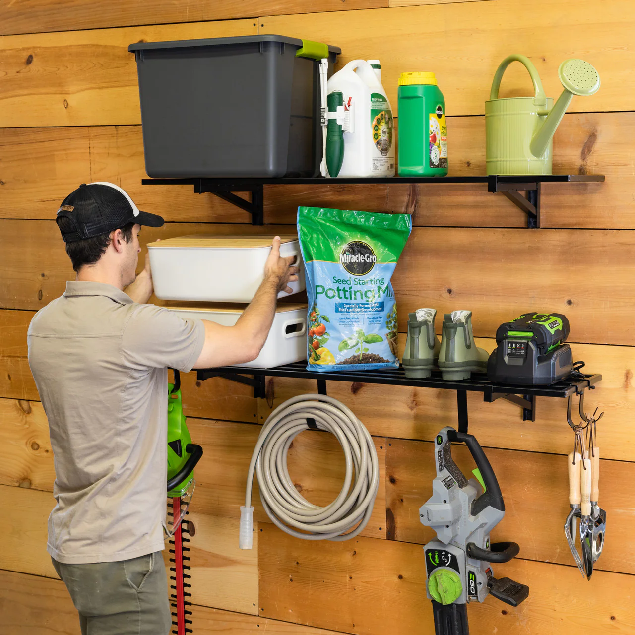 1' x 4' Bristol Garage Wall Mount Shelves | 2-Pack - Image 6