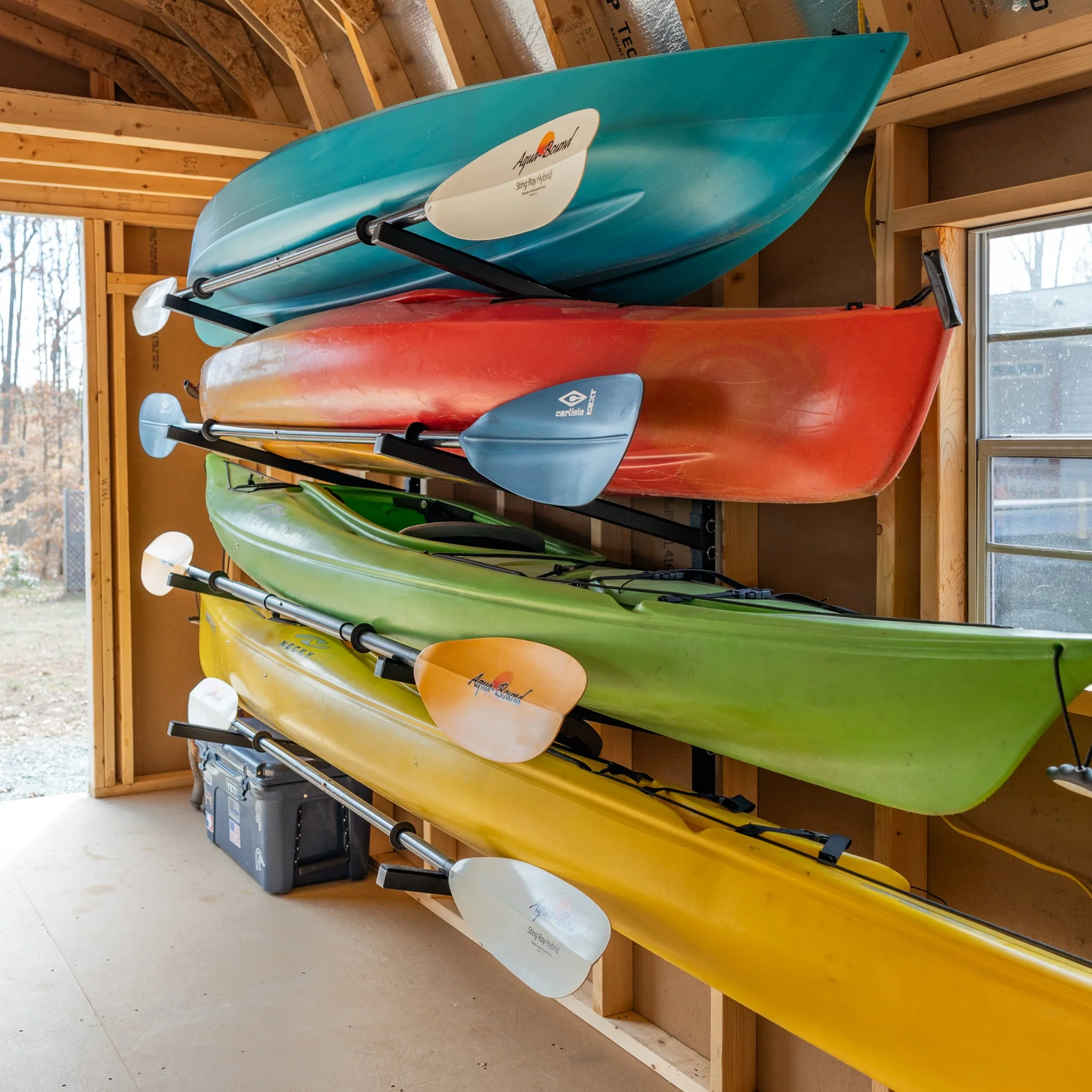 Champlain Kayak Storage | Indoor Adjustable Rack | 4 Levels - Image 3