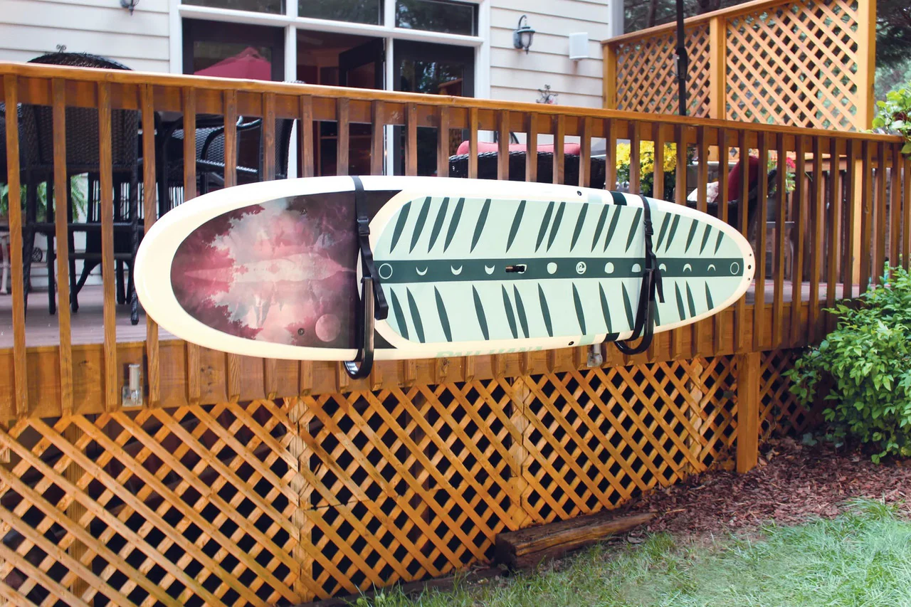 Indoor-Outdoor Suspension SUP Wall Rack - Image 3
