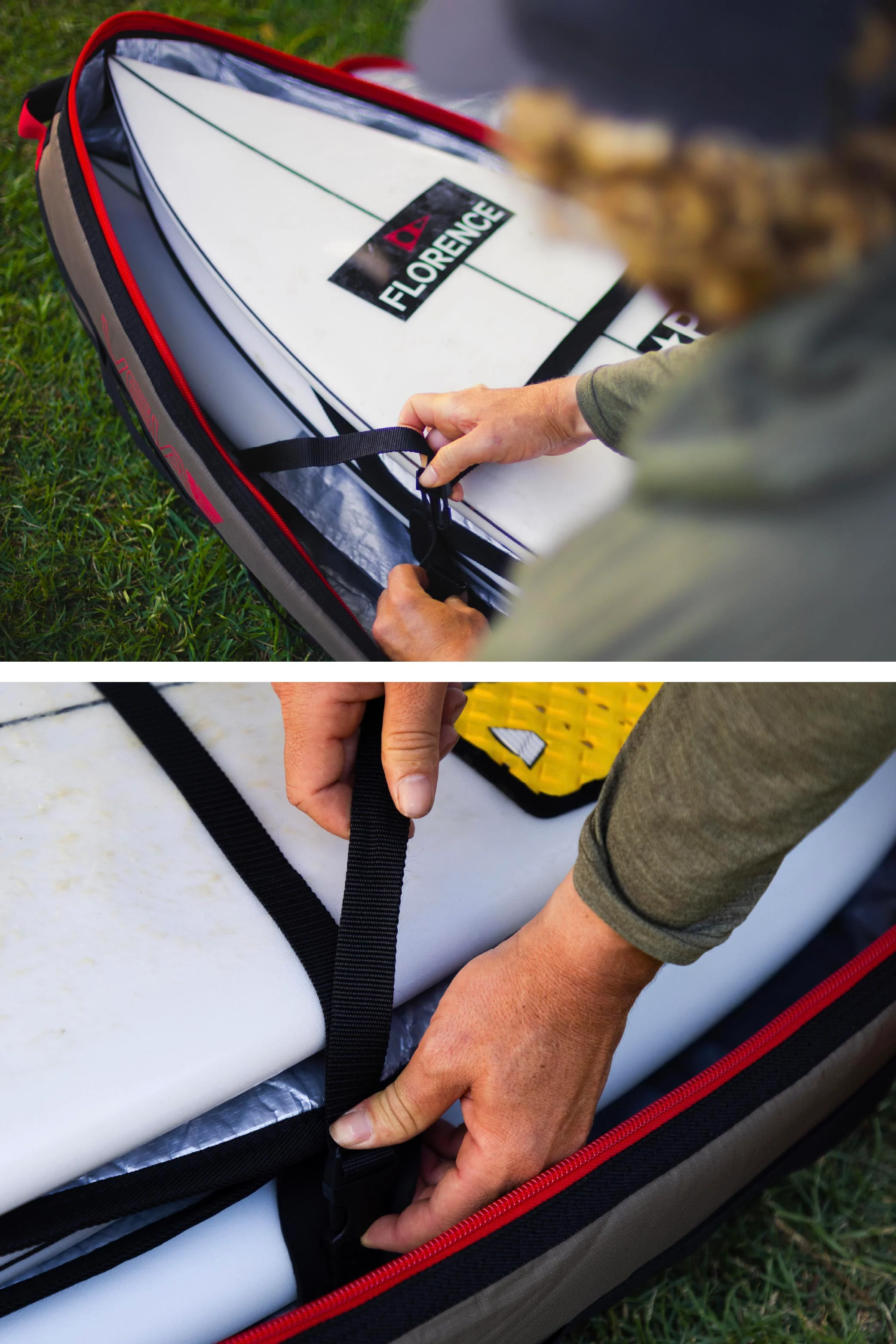 John John Florence 3/2 Board Travel Bag - Coyote - Image 6