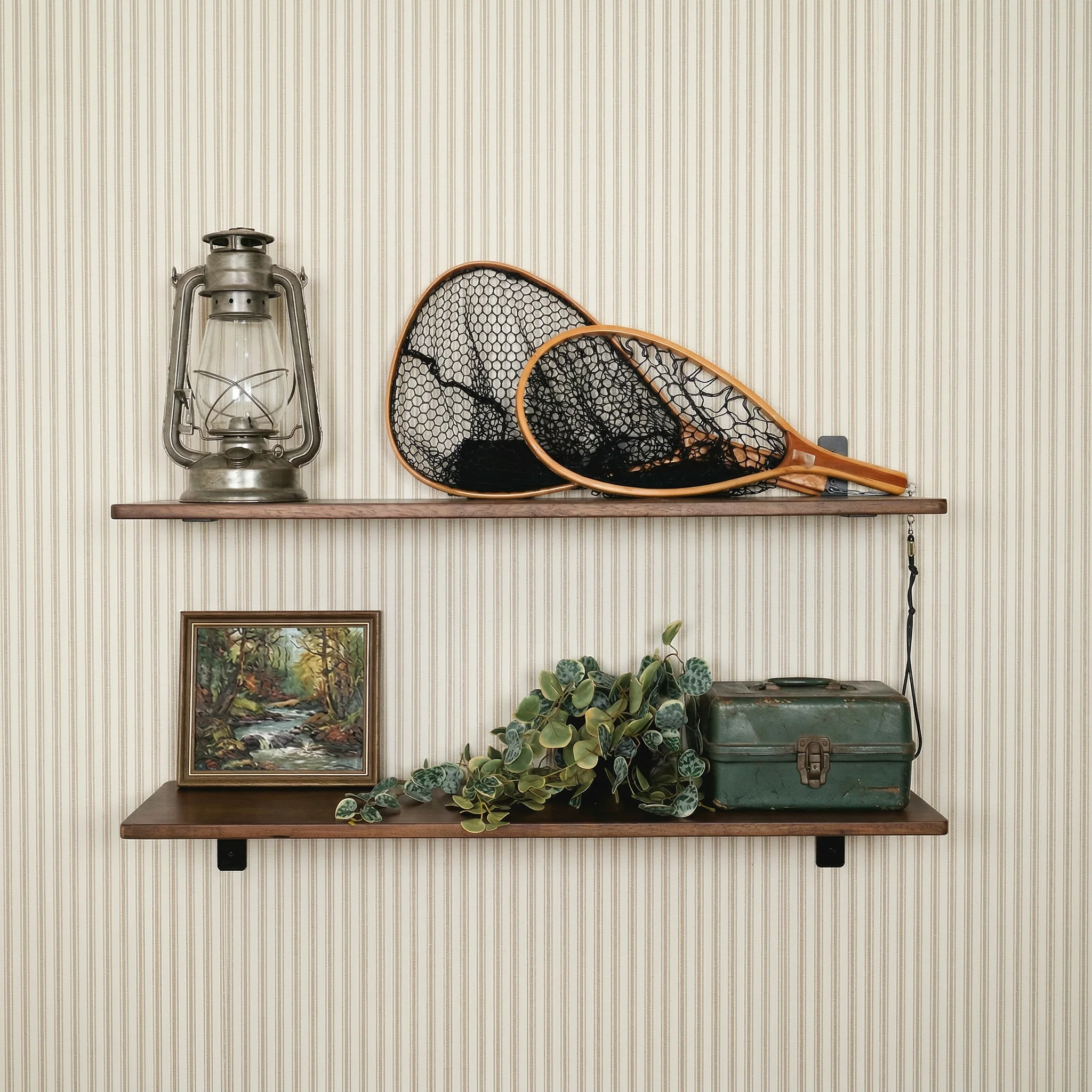 Kingsley Wood Shelf and Bracket Kit| Heavy Duty 8" and 12" Wall Shelves - Image 5