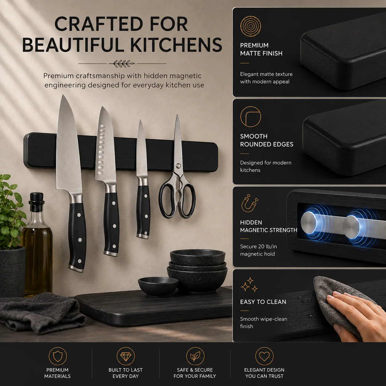 Magnetic Knife and Tool Holder - Image 4