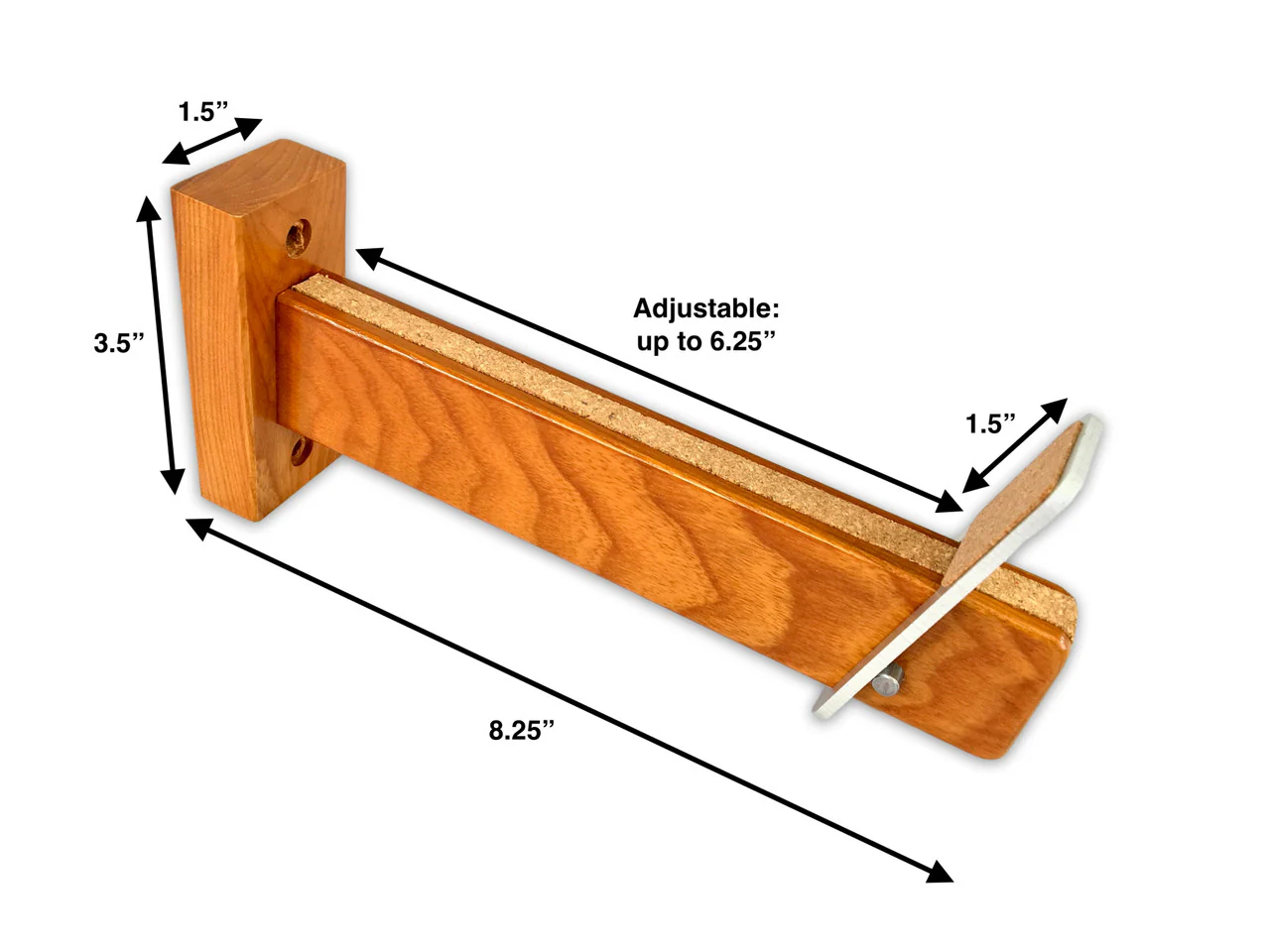 Solid Oak Snowboard Display | Minimalist Wood Rack | Holds 20 lbs - Image 3