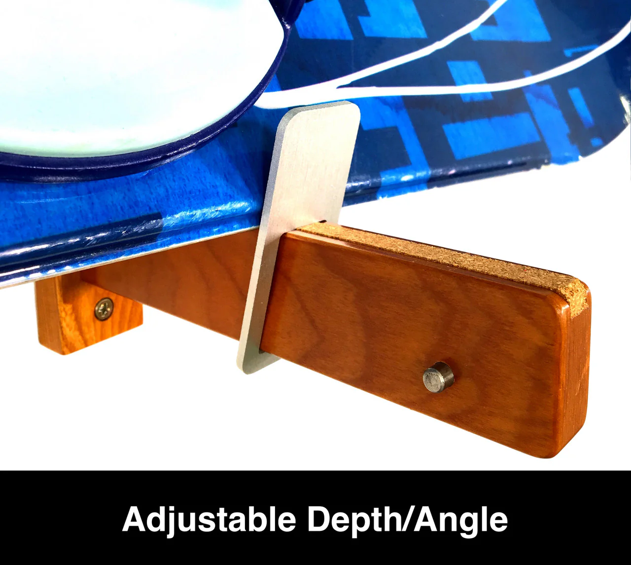 Solid Oak Snowboard Display | Minimalist Wood Rack | Holds 20 lbs - Image 4
