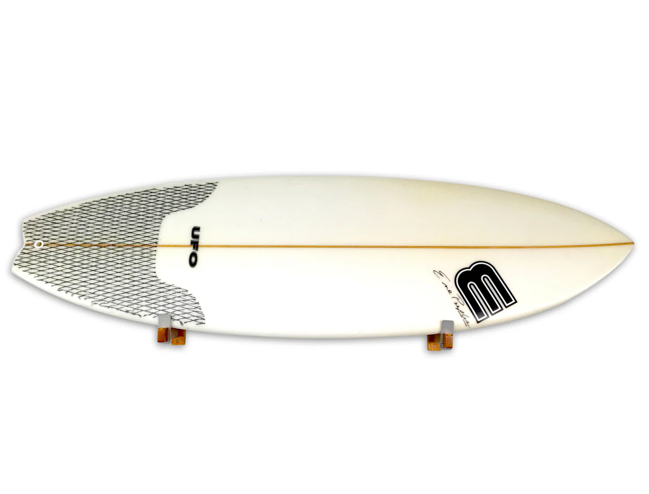 Solid Oak Surfboard Display | Minimalist Wood Rack | Holds 20 lbs - Image 3
