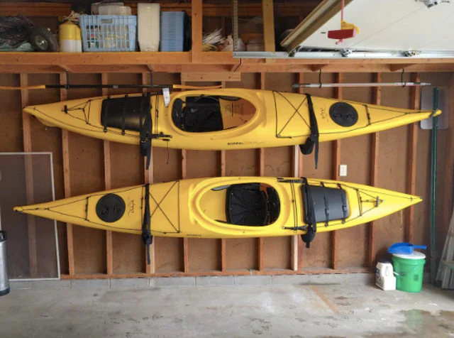 Indoor-Outdoor Kayak Wall Rack | Marine Grade | Holds 125 or 150 lbs - Image 3