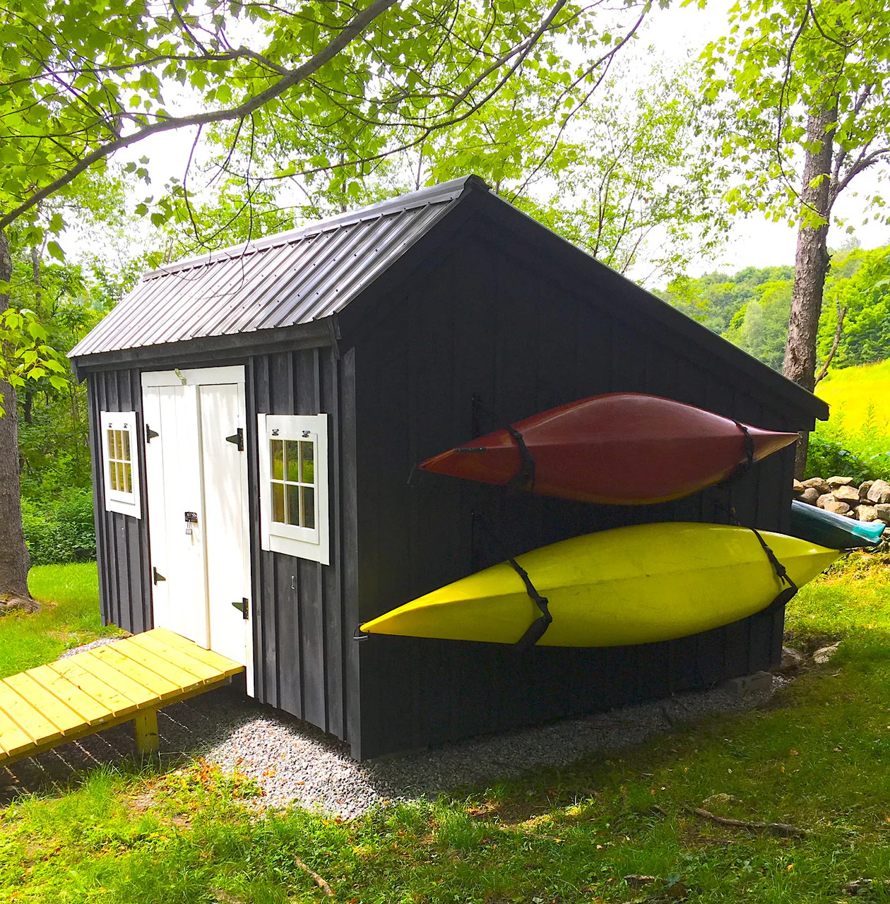 Indoor-Outdoor Kayak Wall Rack | Marine Grade | Holds 125 or 150 lbs - Image 4