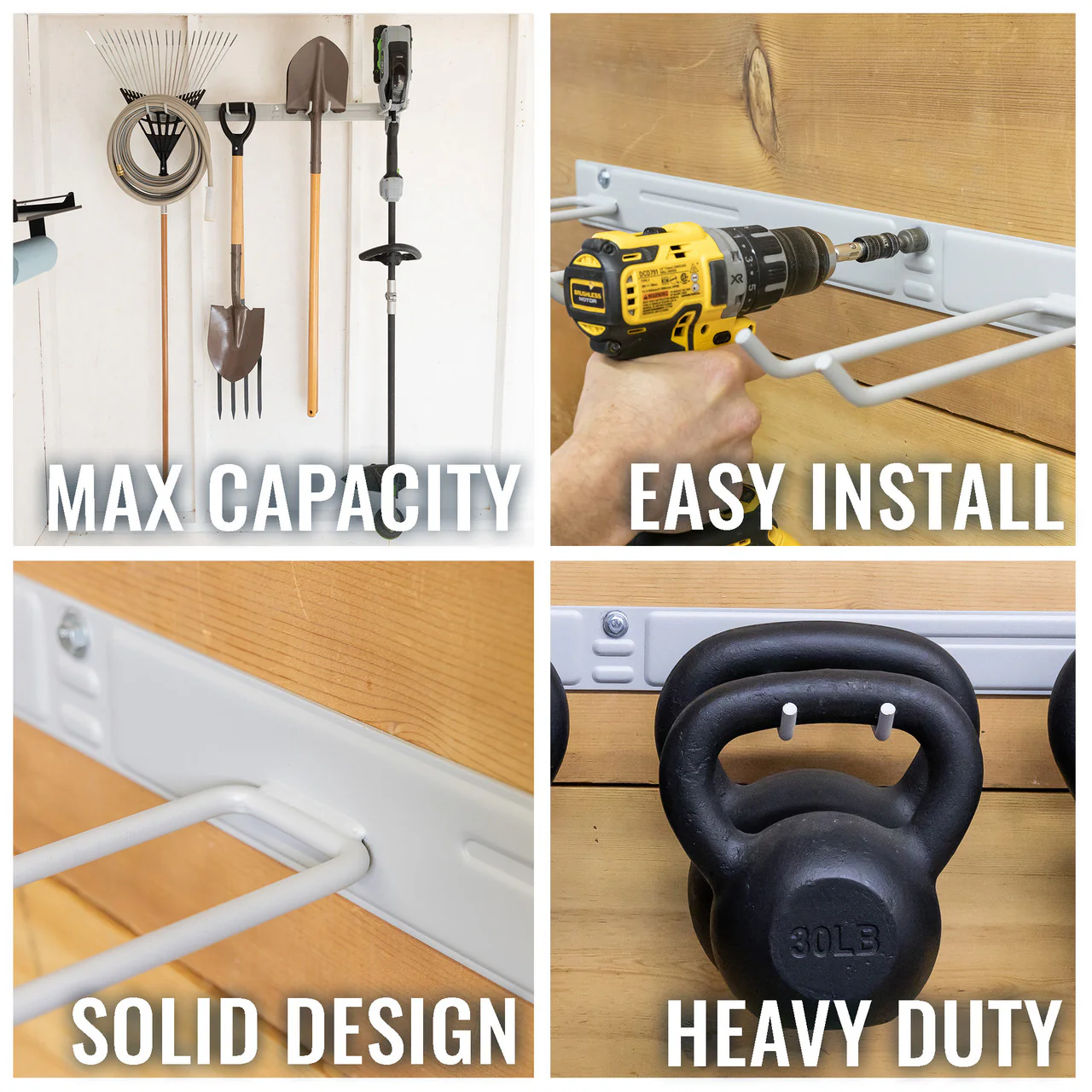 OPEN BOX | Bedrock Garage Tool Organizer | Gray - Image 3