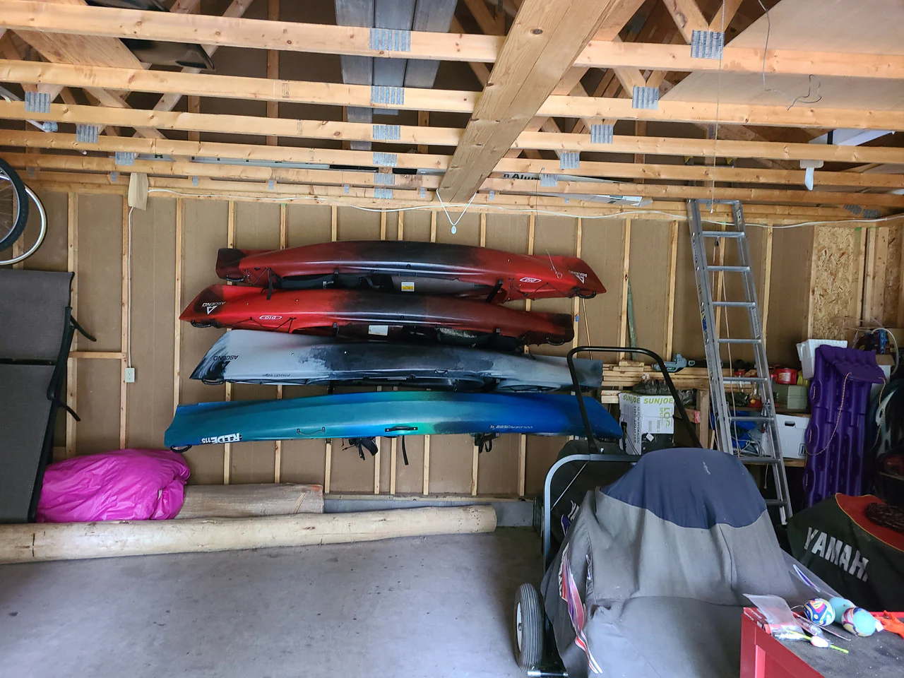 OPEN BOX | Champlain Kayak Storage | Indoor Adjustable Rack | 4 Levels - Image 18