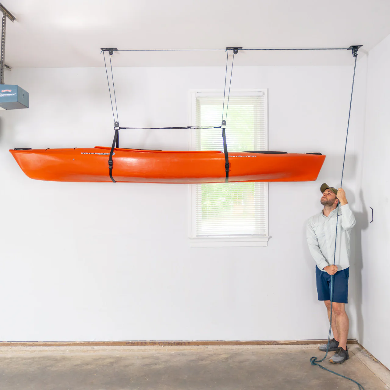 OPEN BOX | Elite Kayak Garage Ceiling Storage Hoist | Holds up to 150 lbs