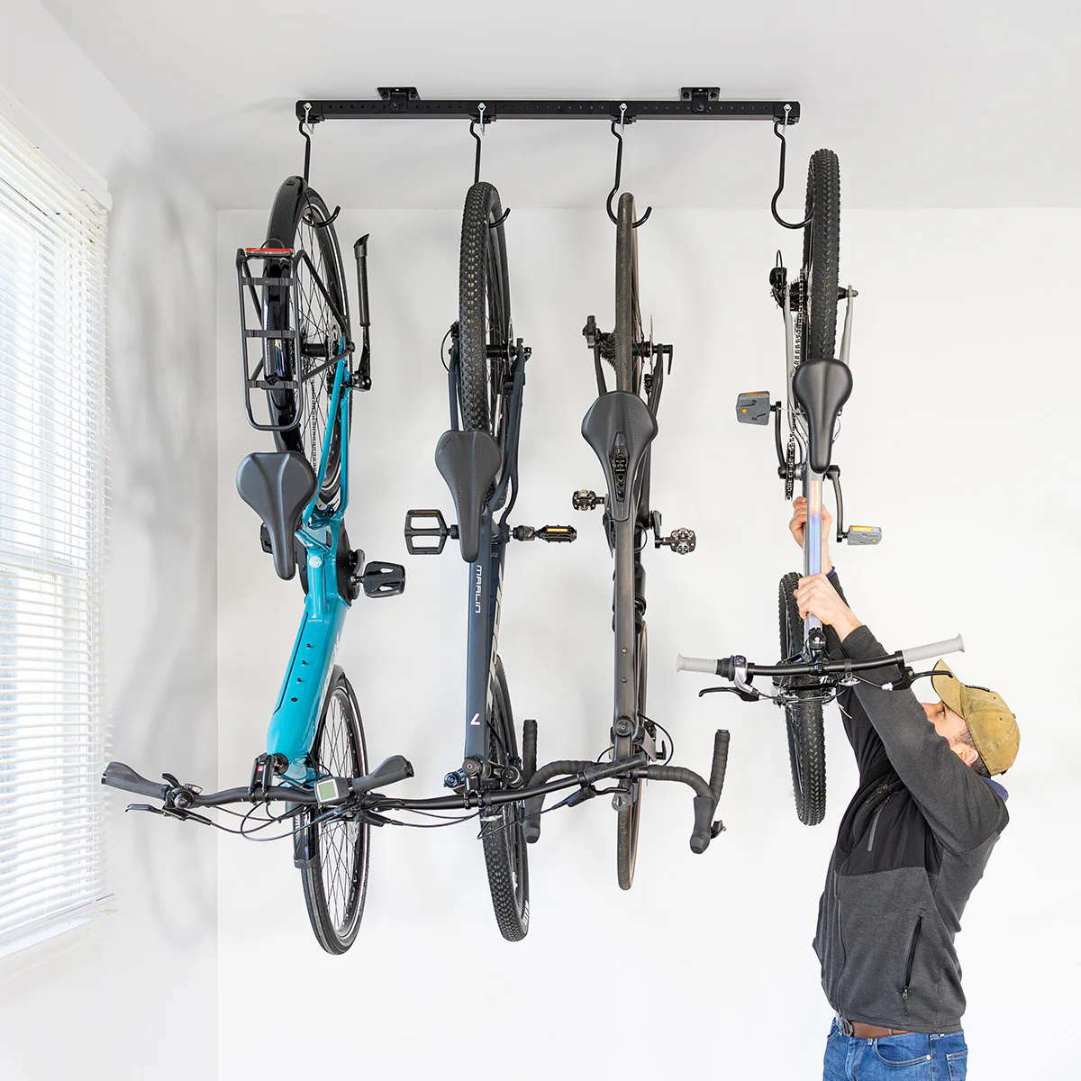 OPEN BOX | G-Bike Ceiling Adjustable Ceiling Storage System | Holds up to 8 Bikes - Image 8
