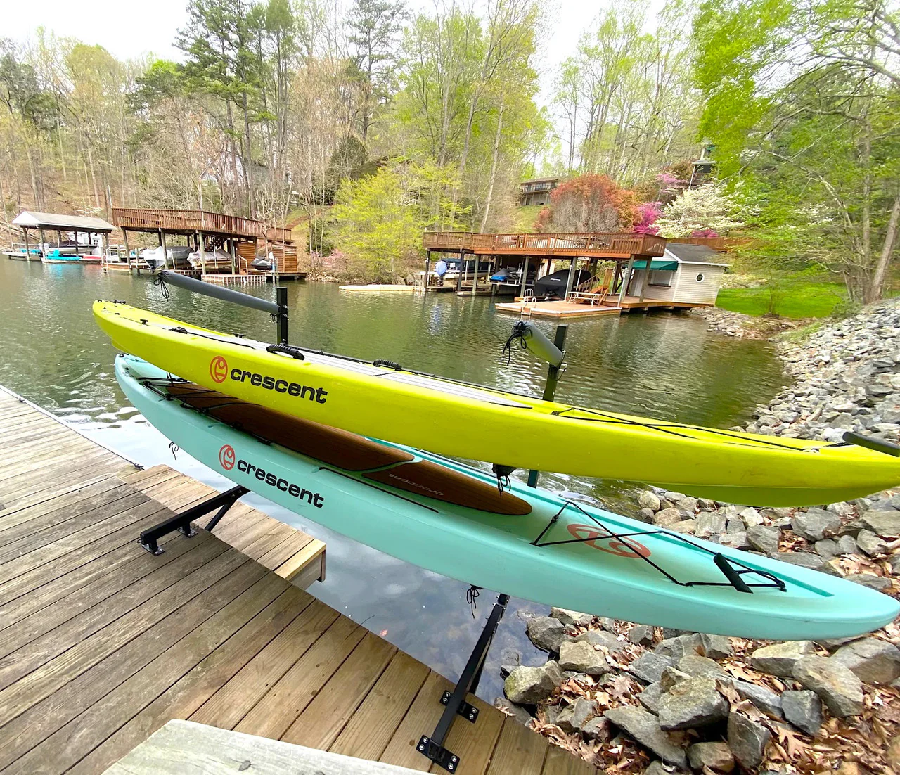 Broadwater Paddleboard Storage | Adjustable Dock Rack | Over The Water | 4 Levels - Image 10
