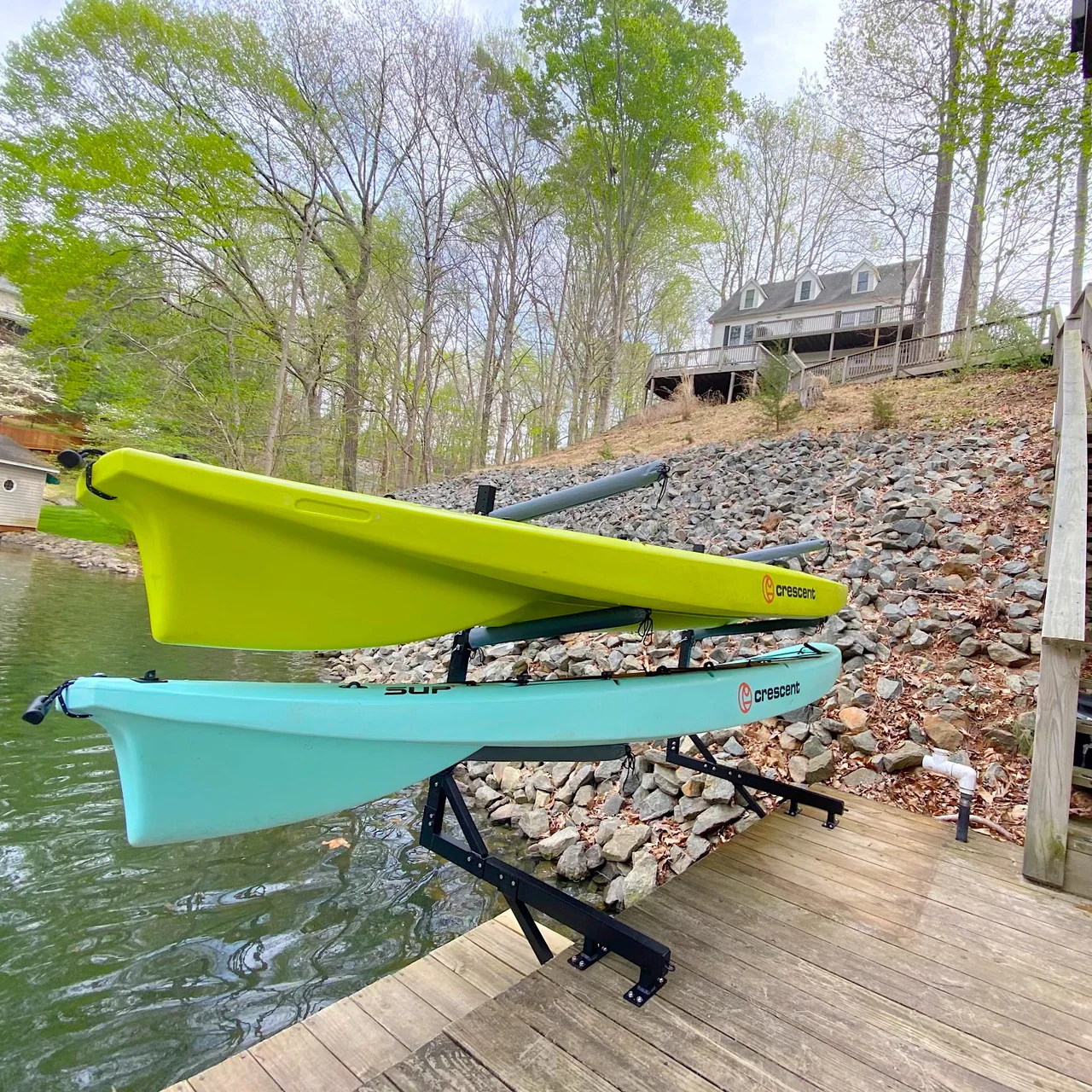 Broadwater Paddleboard Storage | Adjustable Dock Rack | Over The Water | 4 Levels - Image 11