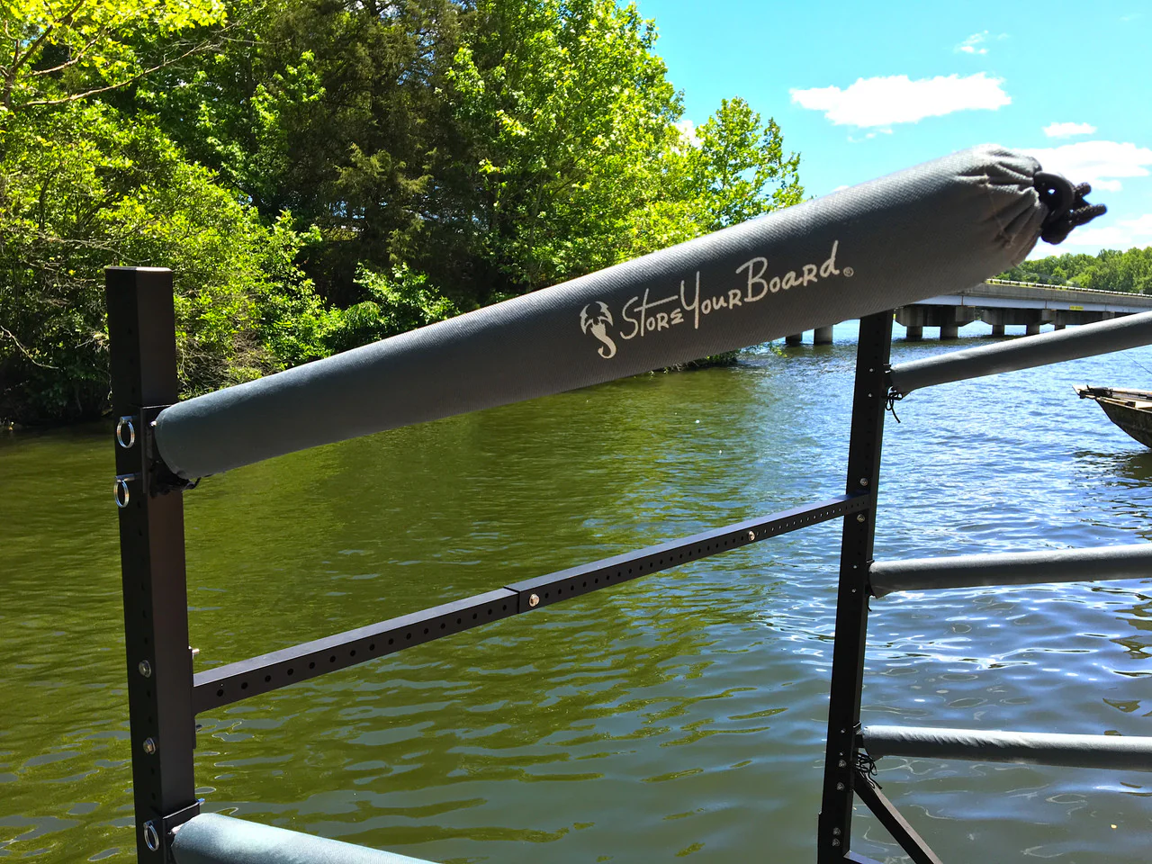 Broadwater Paddleboard Storage | Adjustable Dock Rack | Over The Water | 4 Levels - Image 19