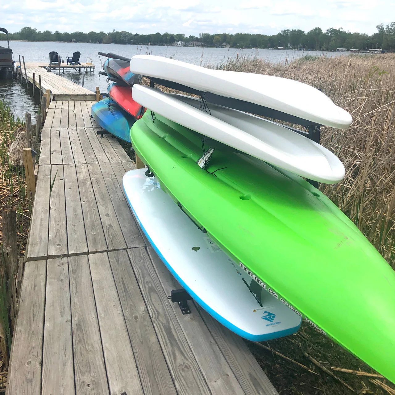 Broadwater Paddleboard Storage | Adjustable Dock Rack | Over The Water | 4 Levels - Image 6