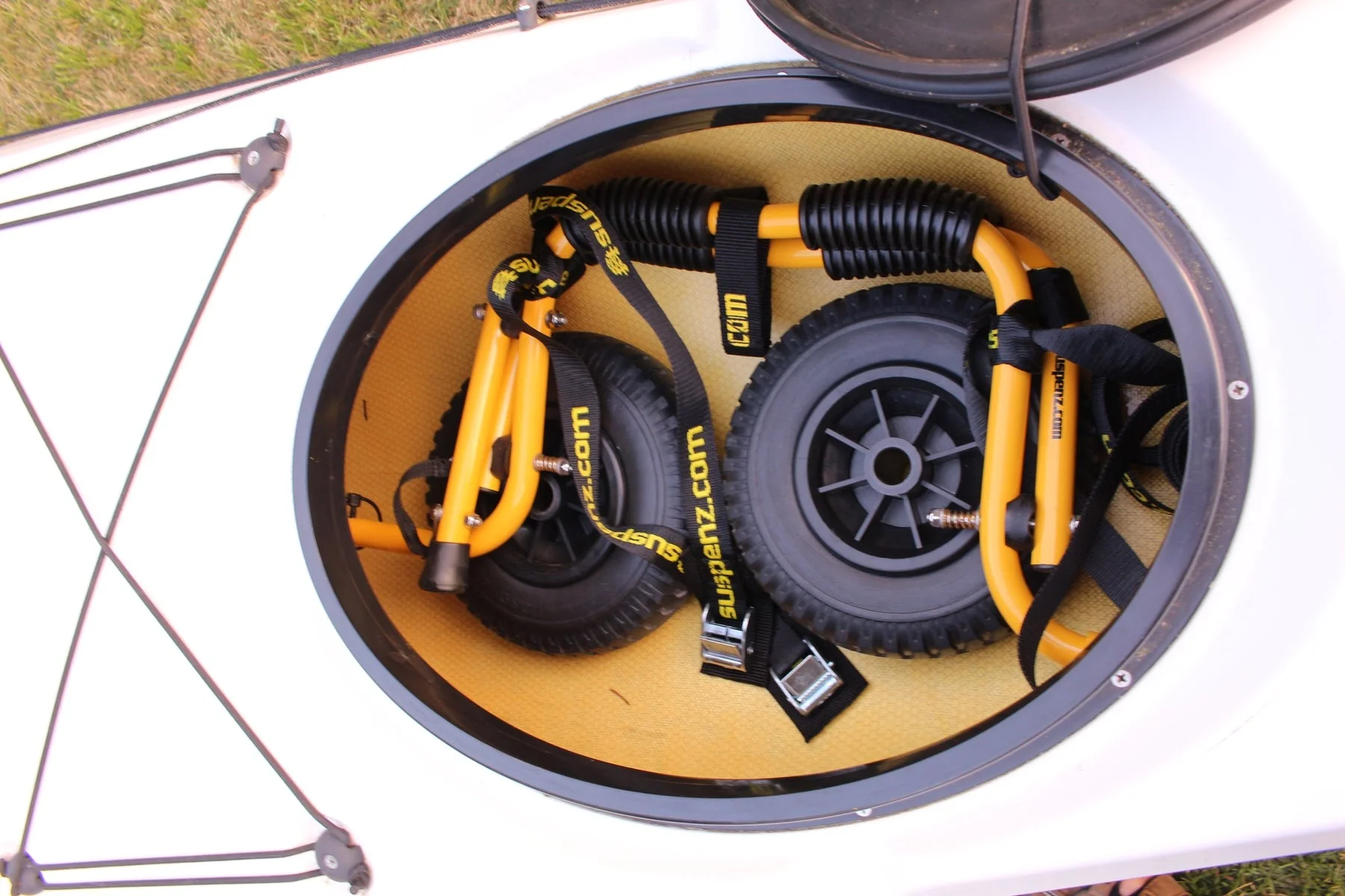 Stowable Kayak Dolly | Airless Cart for Lightweight Kayaks - Image 4