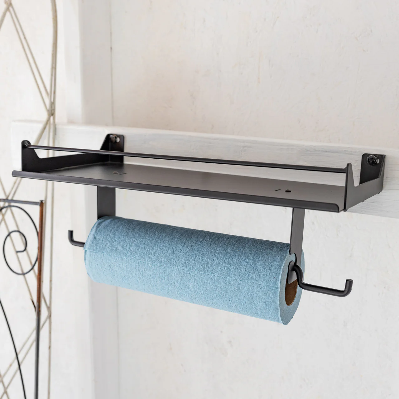 Quick Clean Paper Towel Holder and Wall Shelf - Image 2