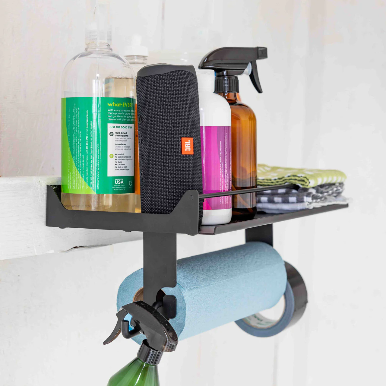 Quick Clean Paper Towel Holder and Wall Shelf - Image 3