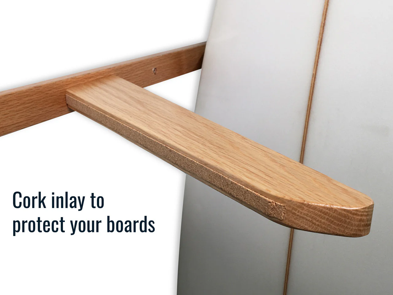 Holden Beach Surfboard Storage Vertical Wood Rack | Holds 6 Surfboards - Image 5