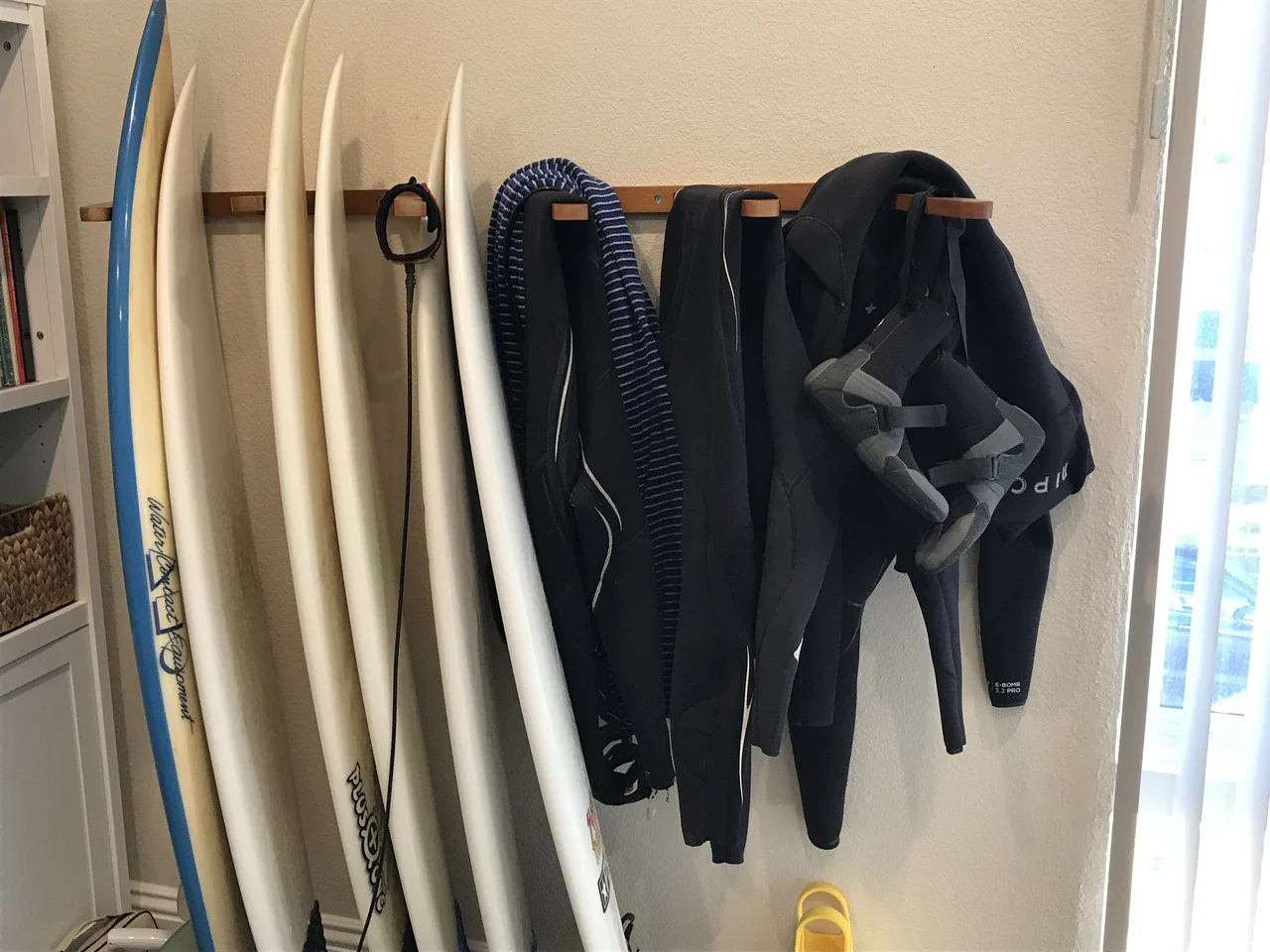 Holden Beach Surfboard Storage Vertical Wood Rack | Holds 6 Surfboards - Image 6
