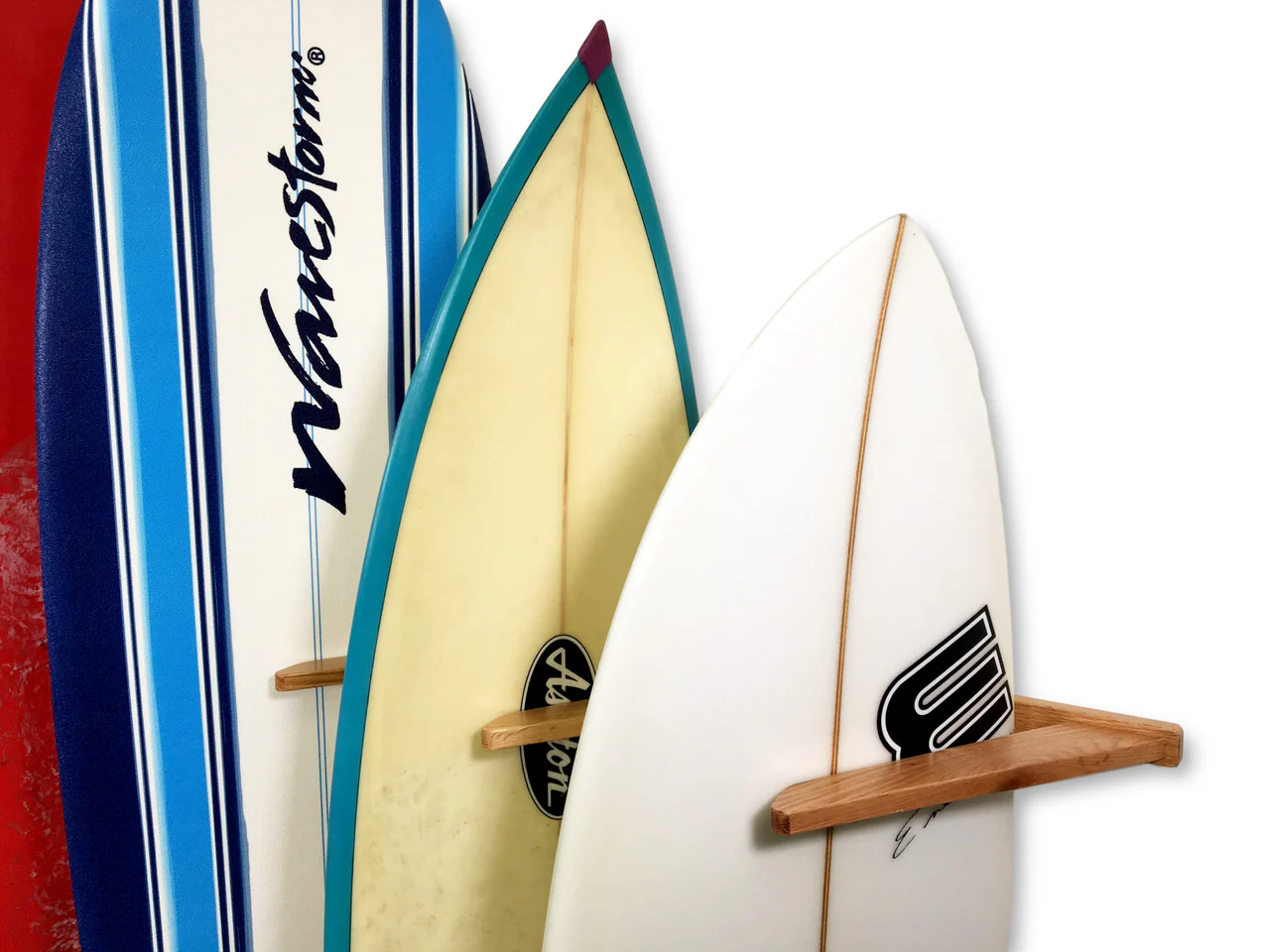 Holden Beach Surfboard Storage Vertical Wood Rack | Holds 6 Surfboards - Image 4
