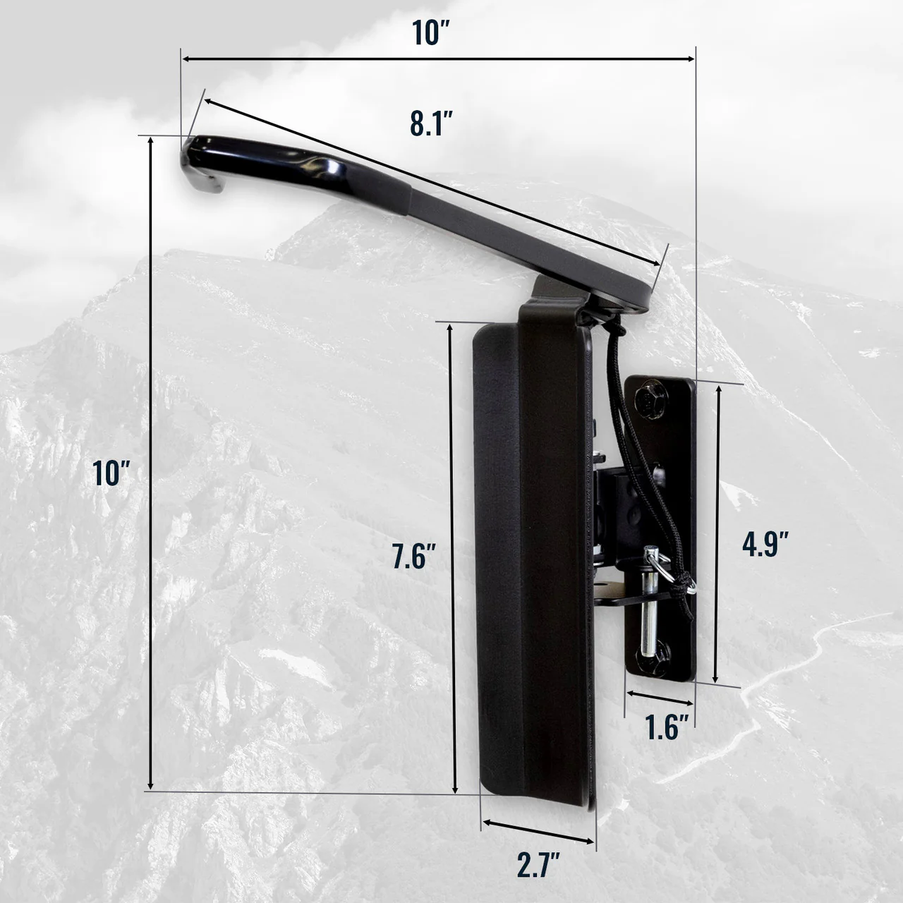 Swivel Mount Bike Storage Rack | Garage Wall Hook - Image 8