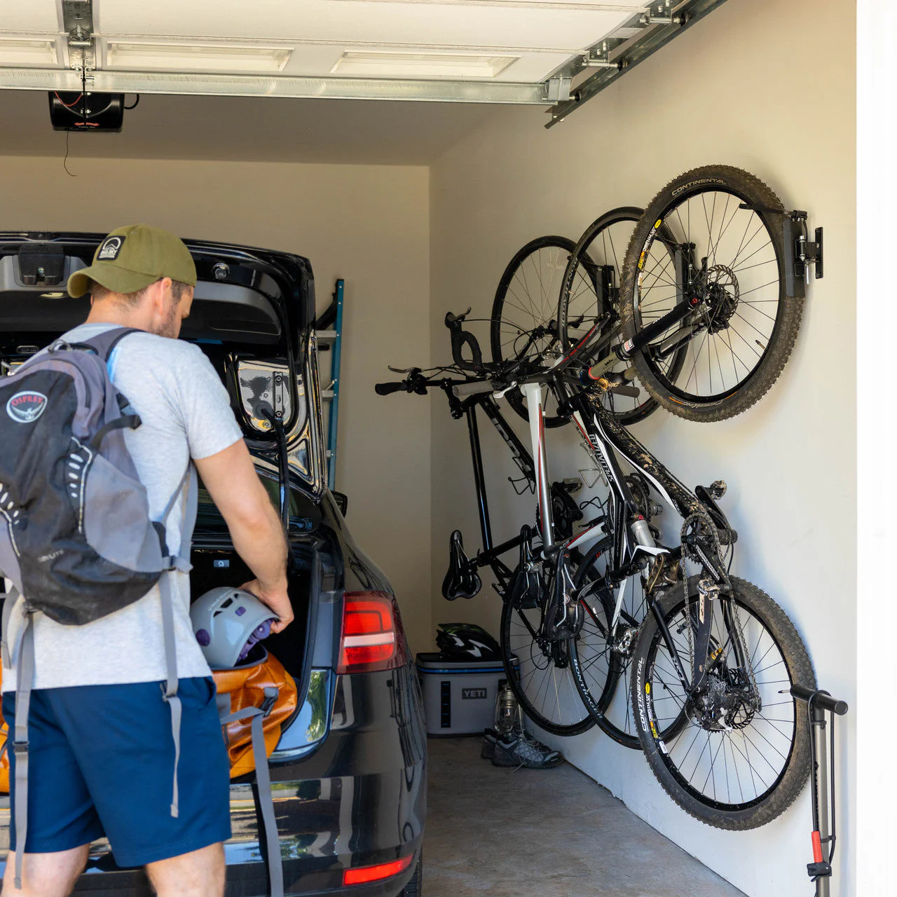 Swivel Mount Bike Storage Rack | Garage Wall Hook | Mud - Image 10