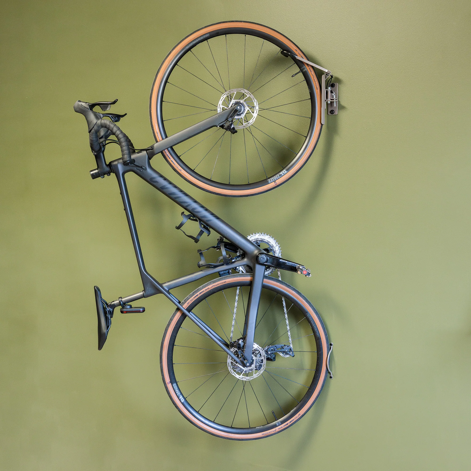 Swivel Mount Bike Storage Rack | Garage Wall Hook | Mud - Image 3