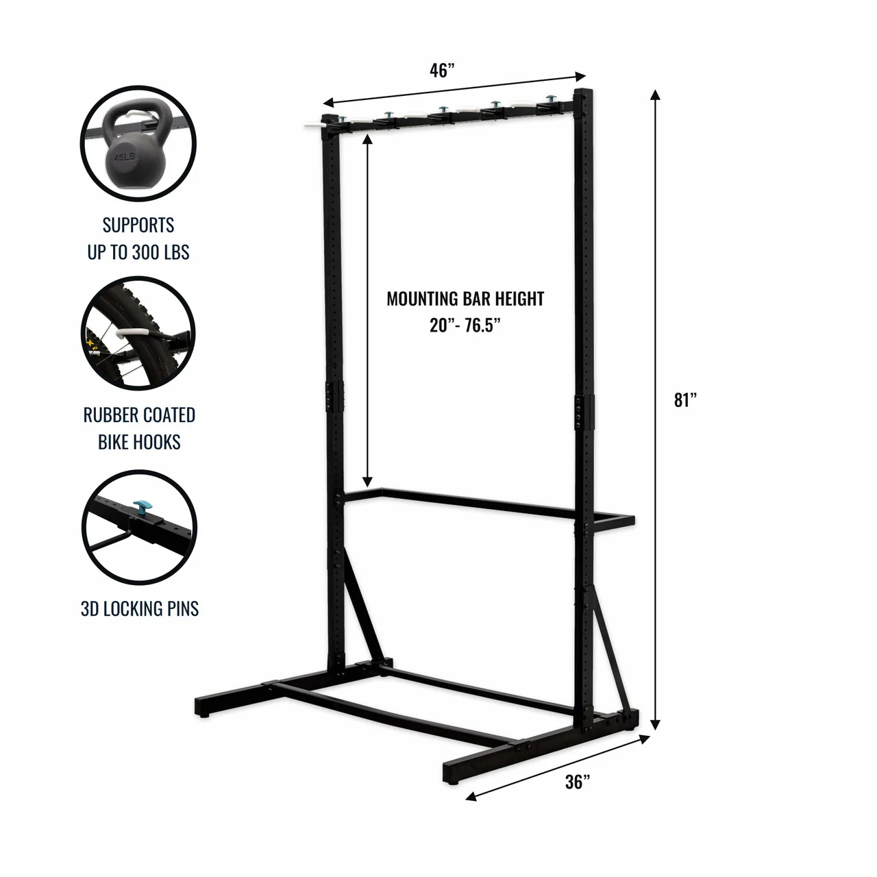 Freestanding G-Bike | Holds 5 Bikes - Image 4