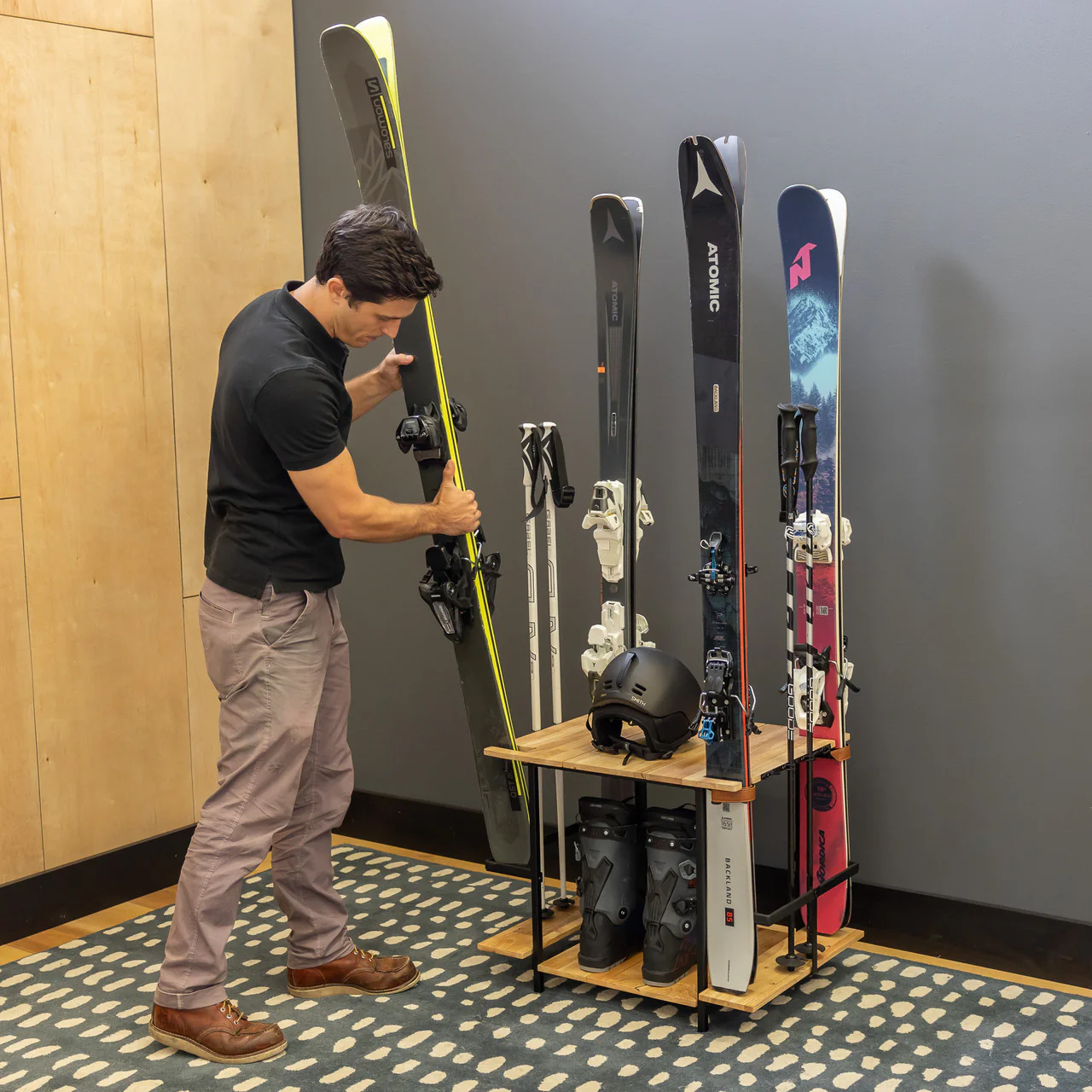 Silverton Ski Organizer | Holds 4 Pairs of Skis - Image 5