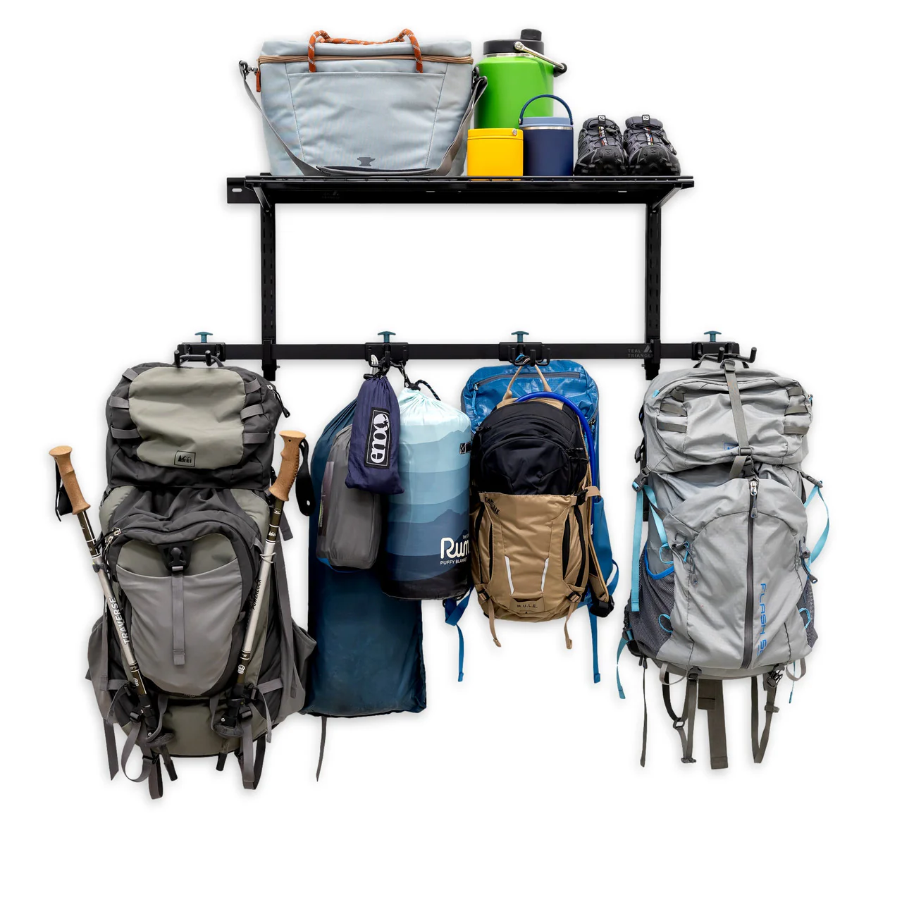 G-Hike & Camp + Shelf | Adjustable Wall Storage System | Holds 300 lbs - Image 5