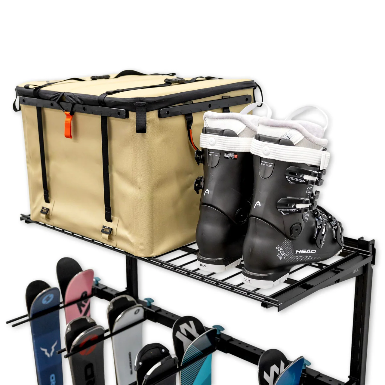 Solitude Ski Wire Shelf | Adjustable Wall Storage System | Holds 10 Pairs of Skis - Image 5