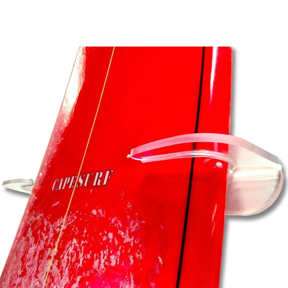 Vertical Longboard Wall Mount | Clear Acrylic - Image 2