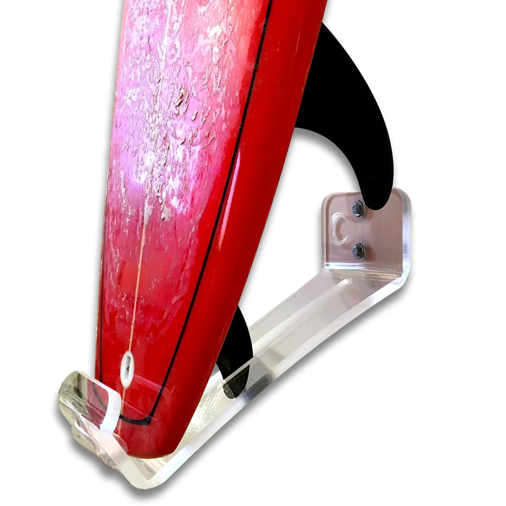 Vertical Longboard Wall Mount | Clear Acrylic - Image 3