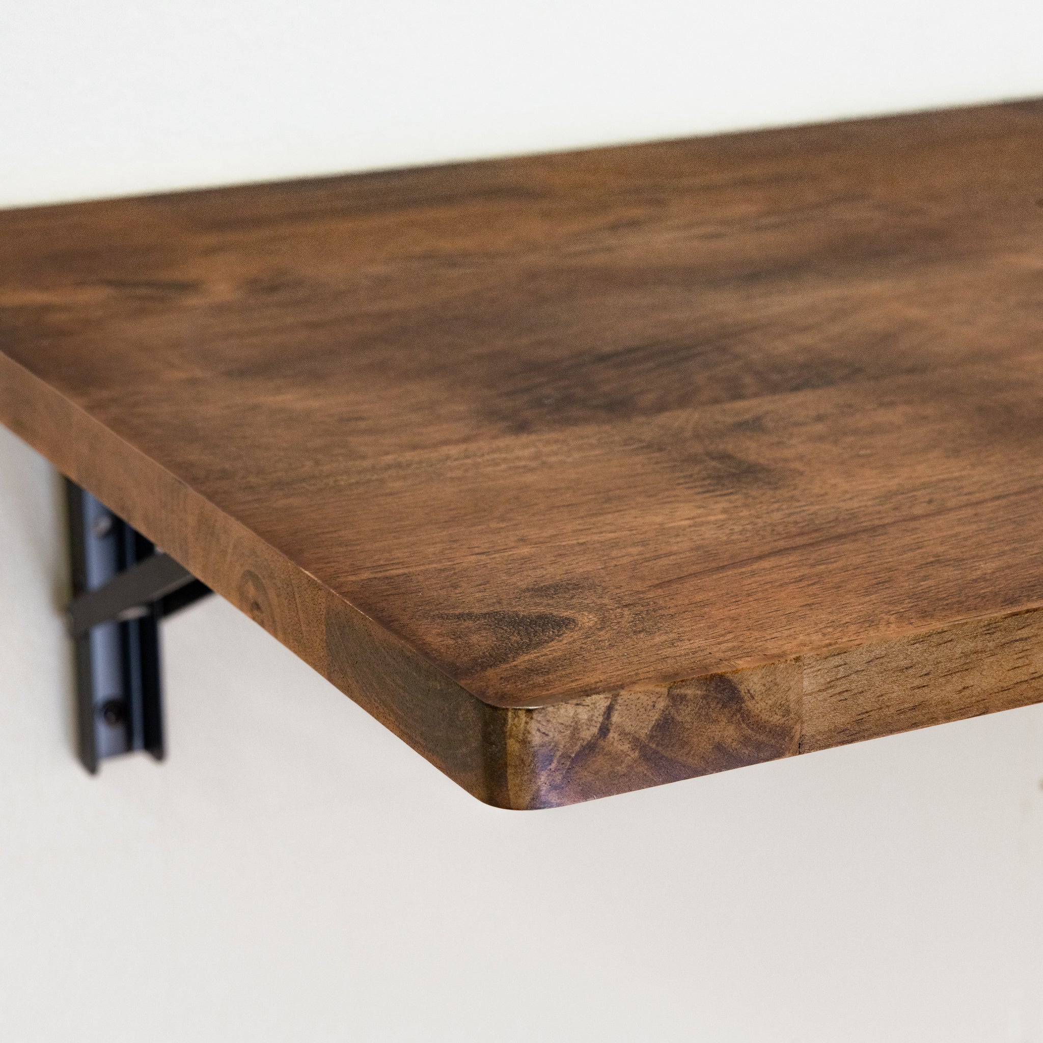 Wakefield Foldable Workbench | Dark Wood Tabletop with Black Brackets | Heavy-Duty Table - Image 6