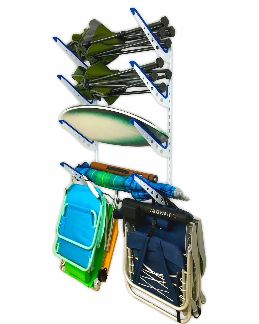 XSR Adjustable Wall Rack | Multi-Use | 4 Levels | White - Image 5